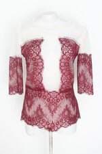 blusa feminina bicolor com forro e glitter