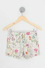 shorts zara kids branco floral