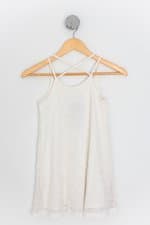 vestido zara kids off white com forro