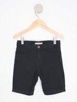 bermuda de sarja C&A kids preta