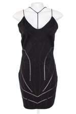 vestido My Favorite Things feminino preto com aplique e strass