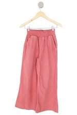 calça de sarja C&A feminina rosa