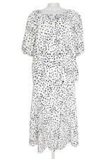 conjunto duas peças Renner feminino branco com poás
