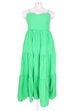 vestido Riachuelo feminino verde com franzido