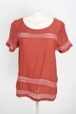 blusa endless feminina terracota com recortes