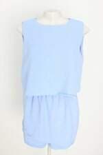 macaquinho feminino azul com sobreposição