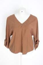 blusa helô pinheiro feminina marrom