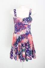 vestido super lucy feminino estampado com franzido