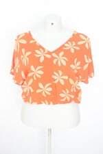 blusa hering feminina laranja estampada