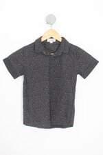 camisa C&A kids preta estampada