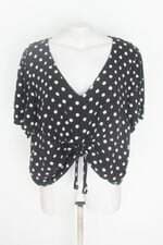 blusa manifesto feminina estampada com franzido