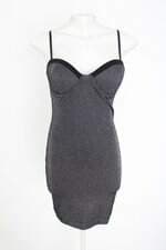 vestido My Place feminino cinza com bojo