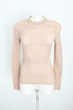 blusa zara feminina bege