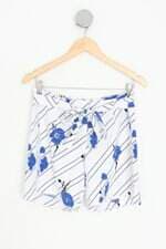 shorts riachuelo feminino estampado com faixa na cintura