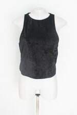 blusa youcom feminina preta com barra mullet