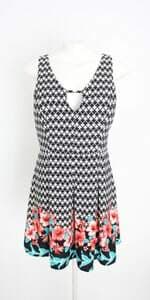 vestido meritz feminino estampado com forro