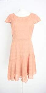 vestido PA Concept feminino laranja com bordado e forro
