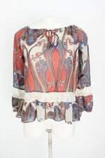 blusa unna feminina estampada 