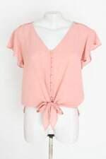 blusa feminina rosa com transparência