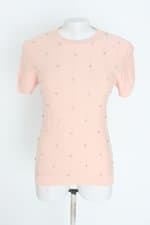 blusa renner feminina rosa com aplique