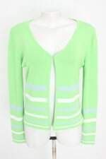 cardigan  relie f feminino verde listrado 