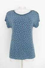 blusa renner feminina azul com aplique