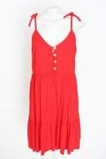 vestido coisas da flor feminino vermelho