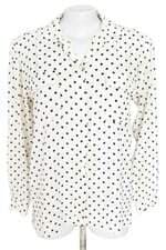 camisa Zara feminina estampada com barra mullet