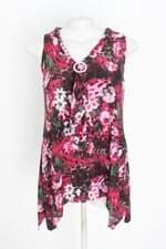 blusa feminina floral com aplique