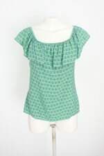 blusa riachuelo feminina estampada com babado