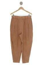 calça de linho Flavia Aranha feminina marrom