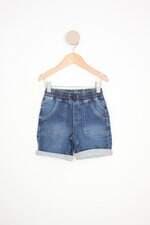 shorts jeans united colors of benetton kids azul