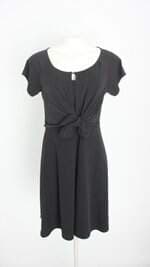 vestido motherhood feminino preto com laço