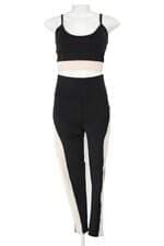 conjunto esportivo duas peças mix for life feminino bicolor com recortes