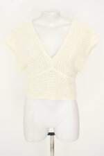 blusa cropped três feminina off white