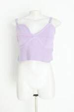 blusa cropped amaro feminina roxa
