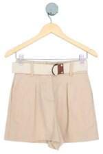 shorts Maria Filó feminino bege com cinto