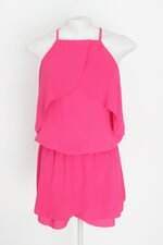 vestido infantil spezzato rosa com babado