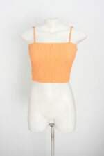 top marisa feminino laranja com franzido