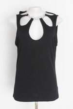 blusa incerun feminina preta com recortes