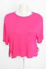 blusa rovitex feminina rosa com fenda