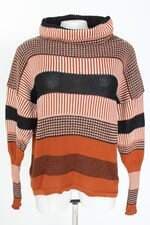 blusa tricô feminina colorida