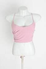 blusa us2 feminina rosa com sobreposição