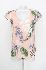 blusa trimix feminina estampada