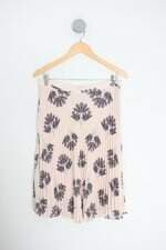 saia practory feminina estampada com forro e plissado