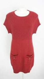 vestido de tricô bobstore feminino vermelho