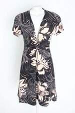 vestido zinzane feminino estampado com torção