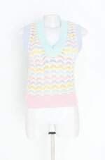 blusa de tricô zara feminina colorida