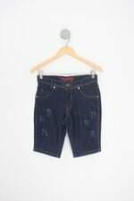 bermuda maritts jeans feminina azul