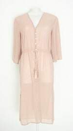 blusa marfinno feminina bege com fenda 